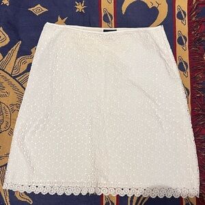 White crochet skirt by Anne Taylor